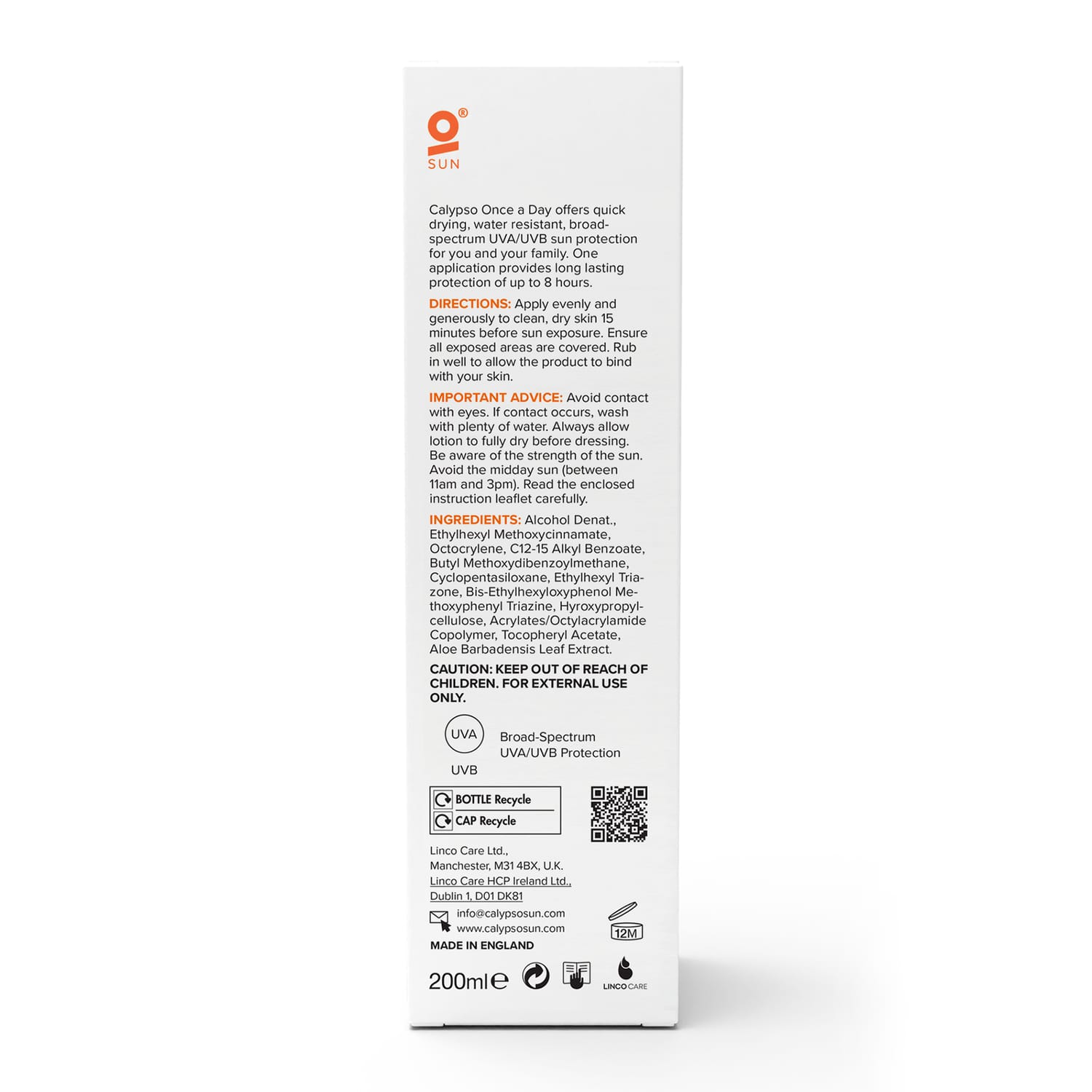 Calypso Once A Day Lotion 200ml SPF30, product image 7