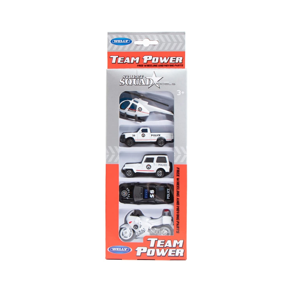 Welly Team Power Street Squad Vehicle Set 5 Pack, product image 2