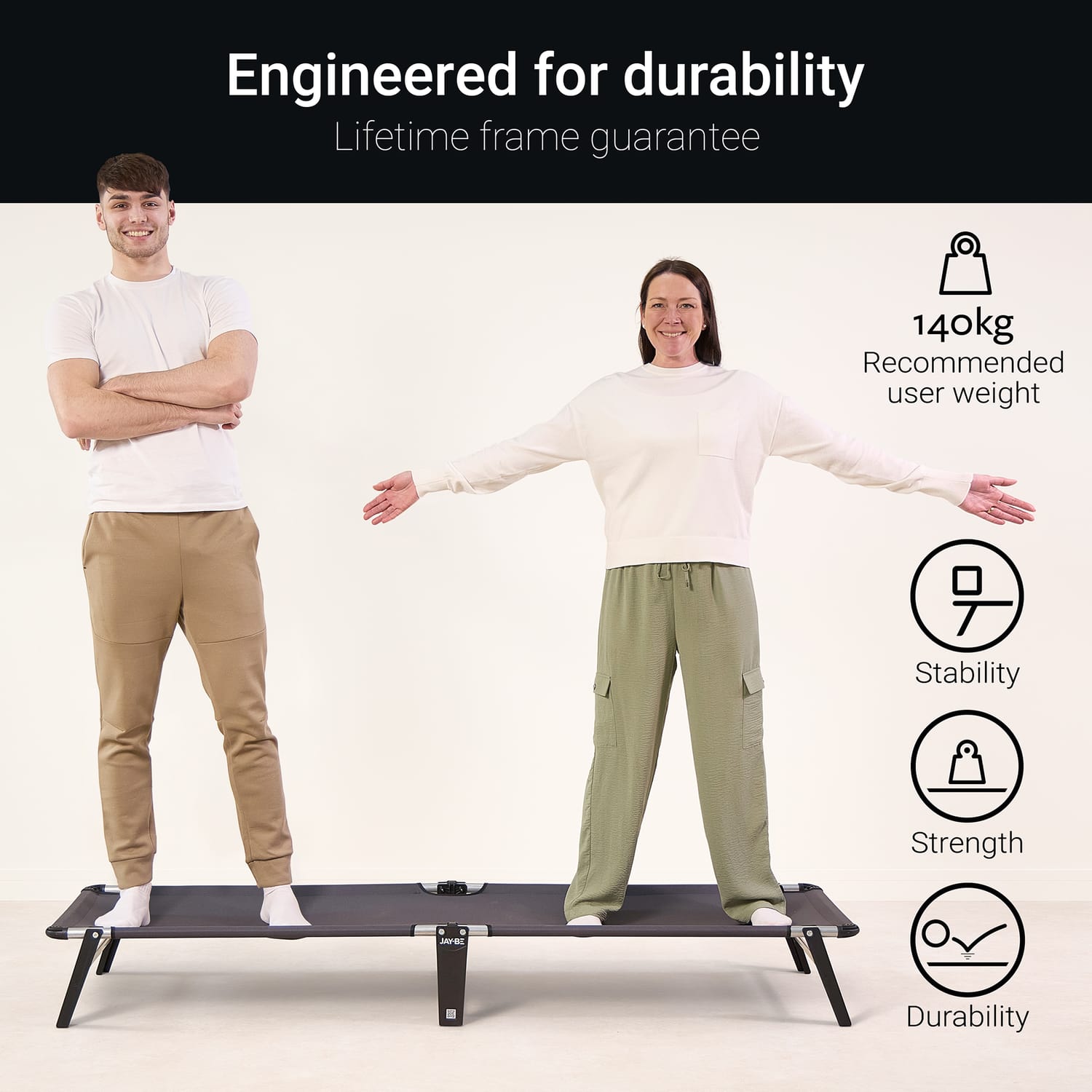 Jay-Be LE59 Lite Folding Bed with e-Fibre Insulator Pad - Single, product image 10