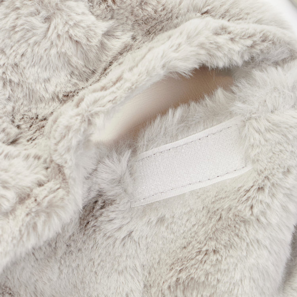 The Winter Warmer Collection Faux Fur Hot Water Bottle 1.7l - Grey, product image 3