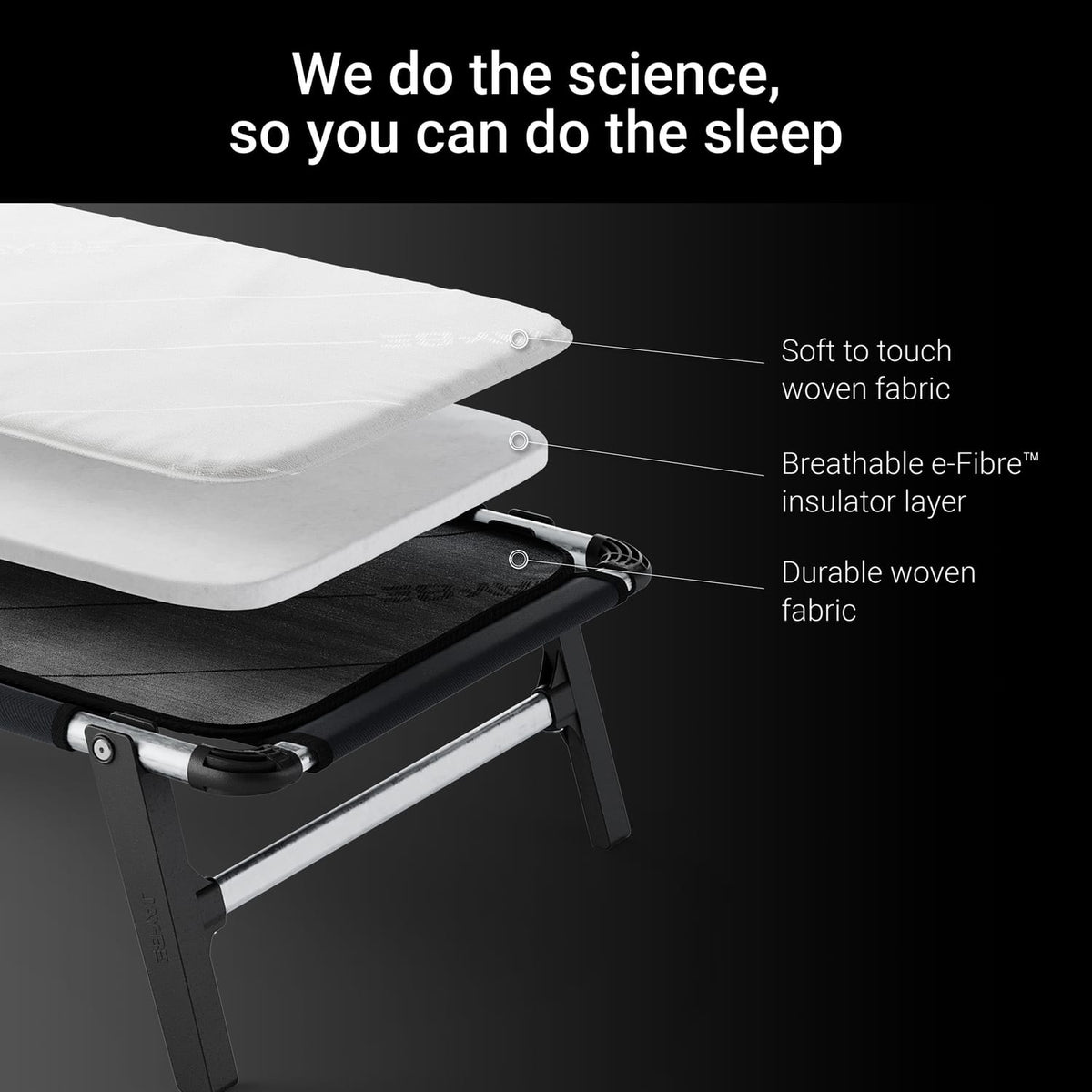 Jay-Be LE59 Lite Folding Bed with e-Fibre Insulator Pad - Single, product image 9