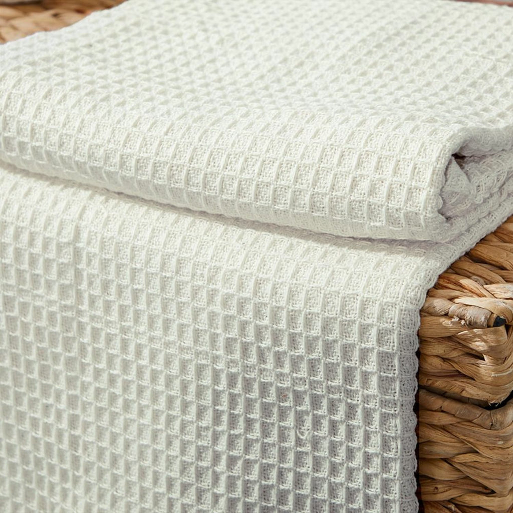 Escapism Organic Cotton Waffle Throw, product image 6