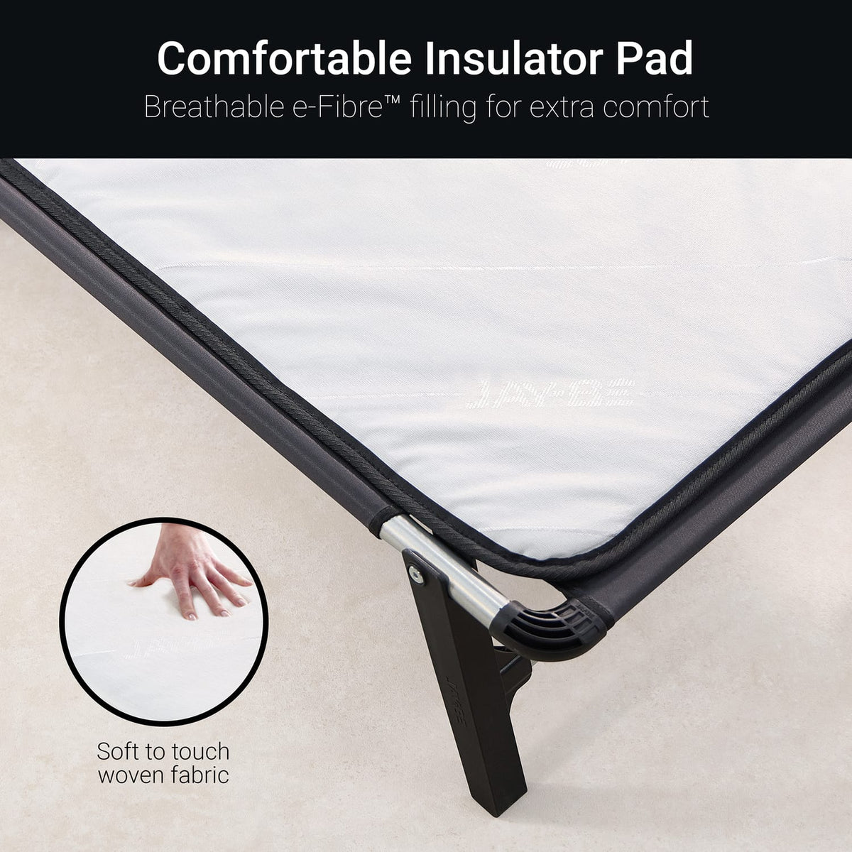 Jay-Be LE59 Lite Folding Bed with e-Fibre Insulator Pad - Single, product image 5