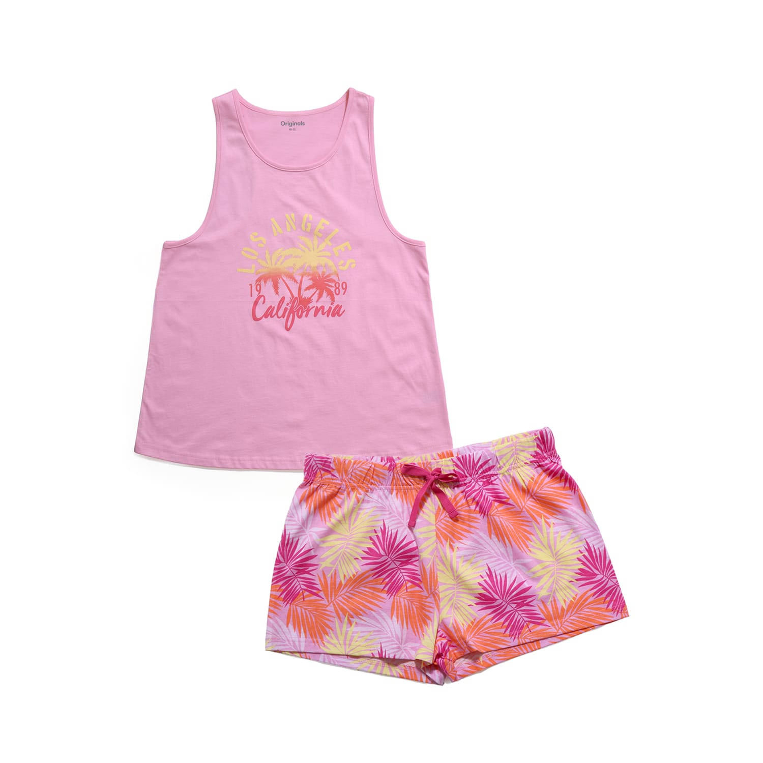 Originals Ladies Los Angeles Vest & Shorts Pyjama Set