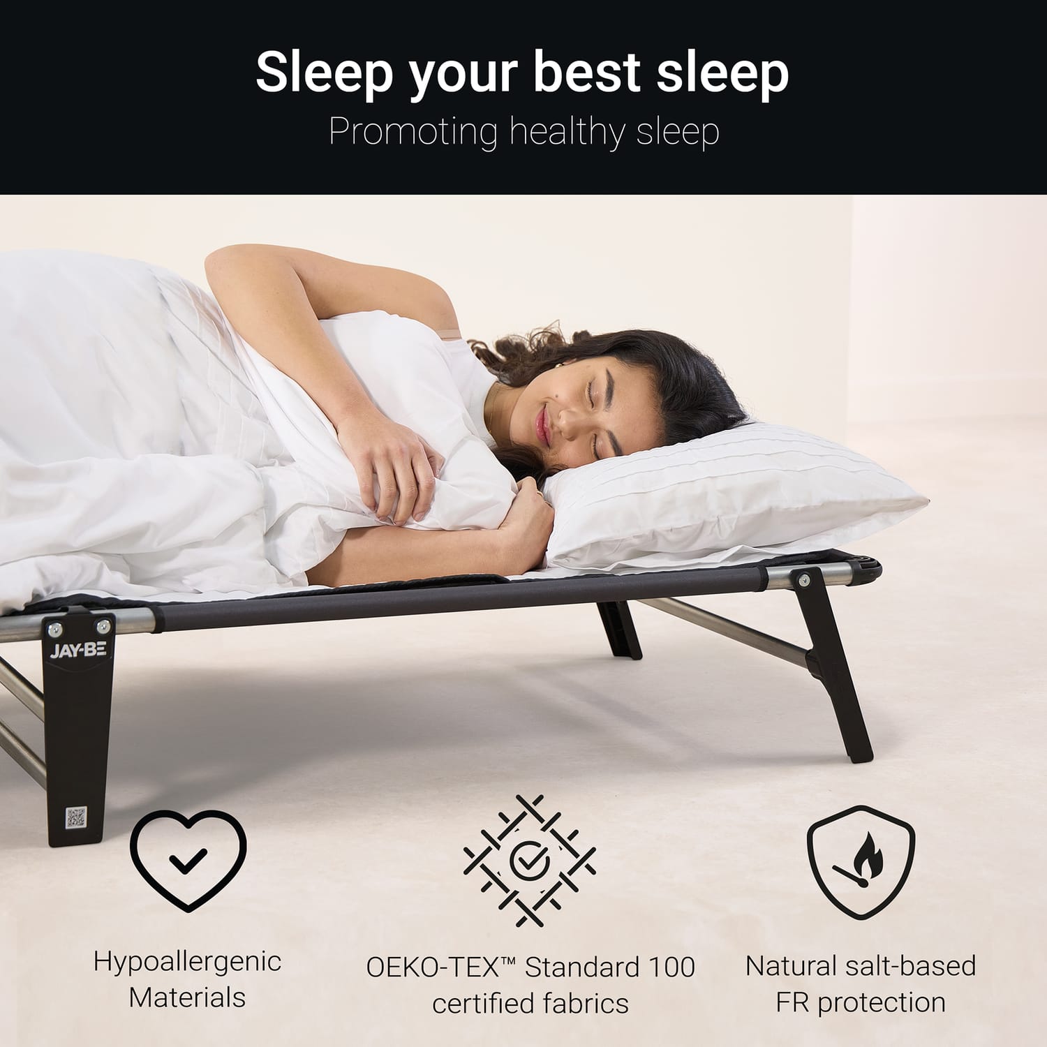 Jay-Be LE59 Lite Folding Bed with e-Fibre Insulator Pad - Single, product image 8