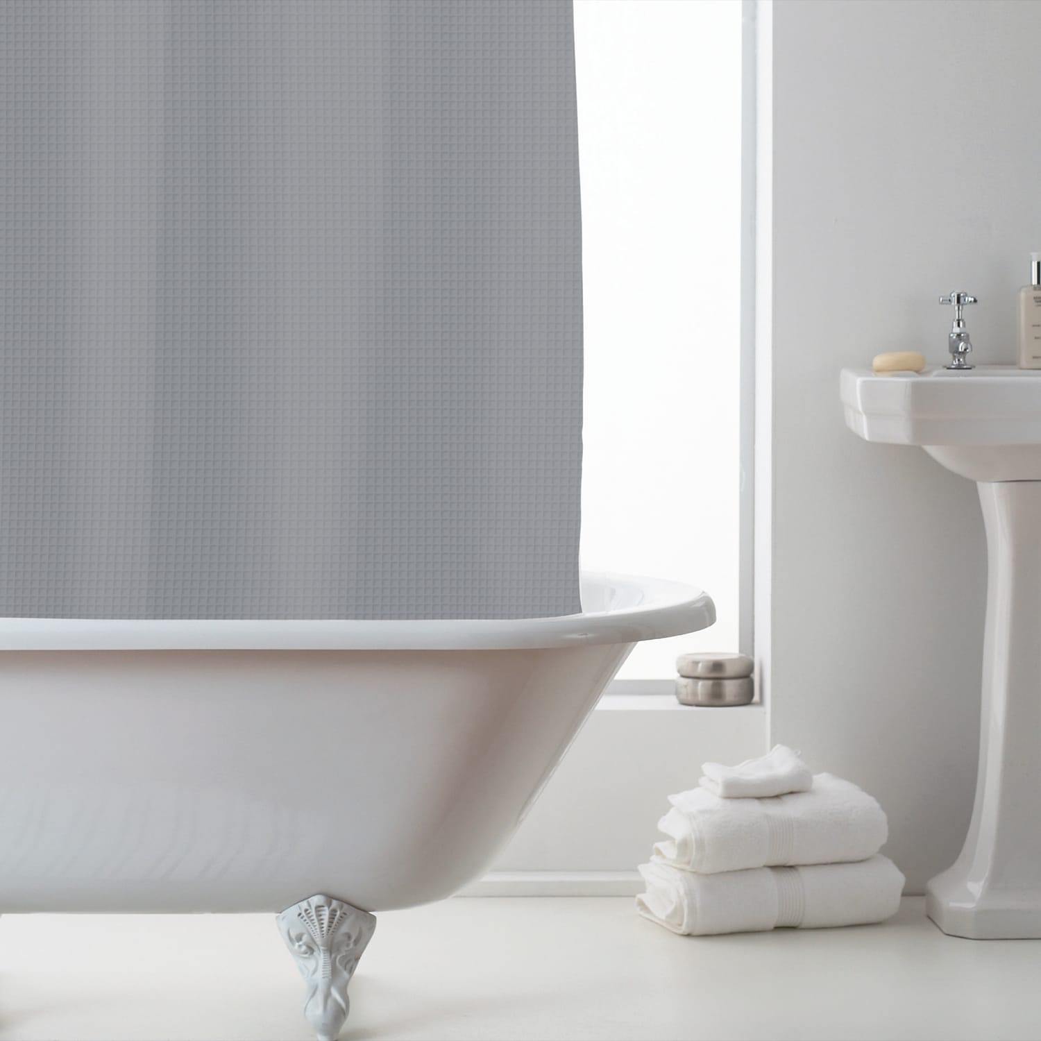 Bath Waffle Shower Curtain, product image 2