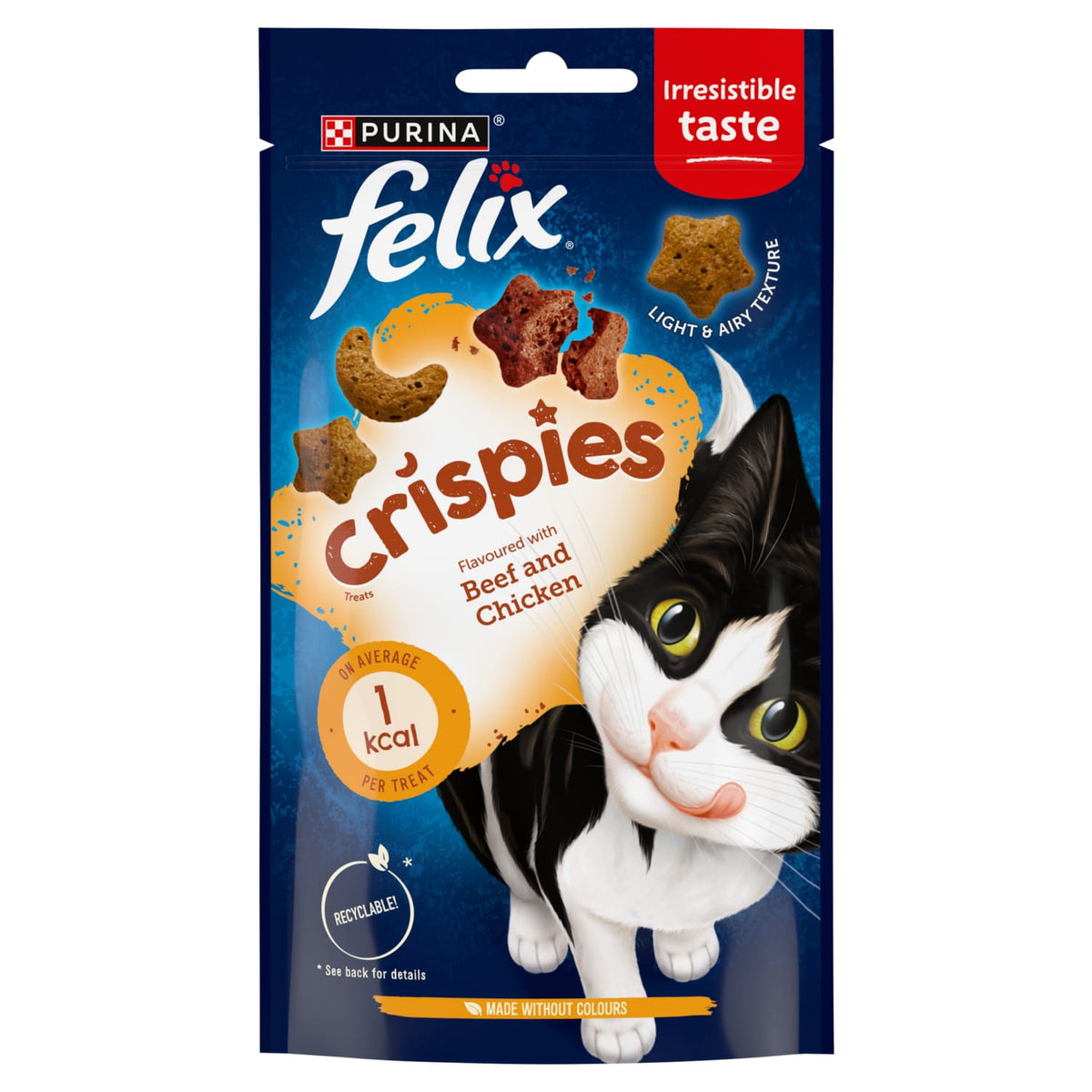 Felix Crispies Chicken and Beef Cat Treats 8 x 60g