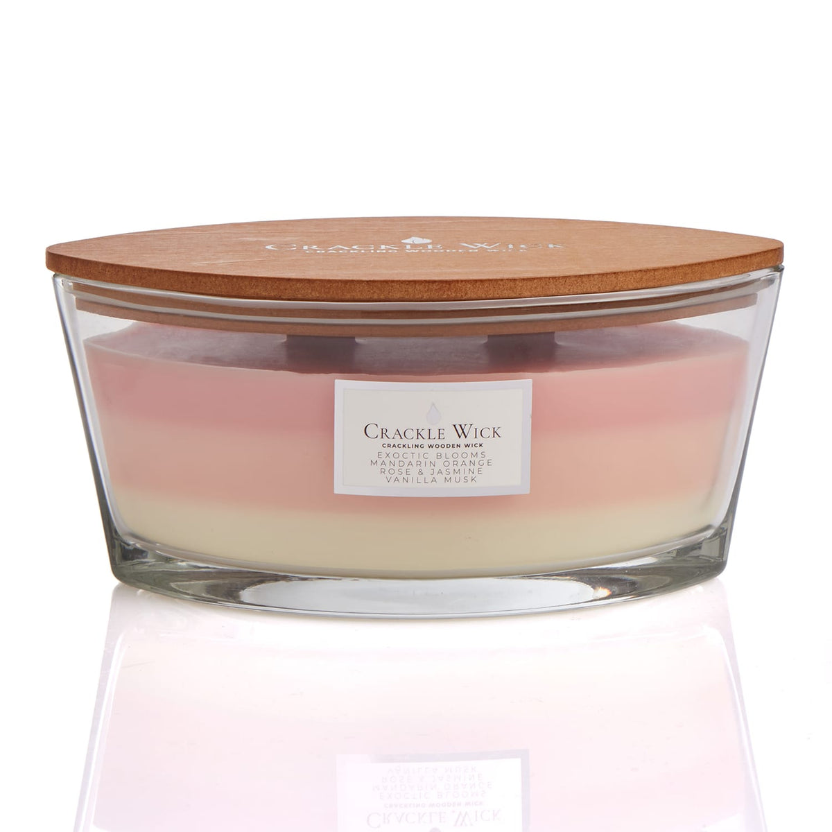 Crackle Wick Crackling Wooden Wick Candle 485g - Exotic Blooms