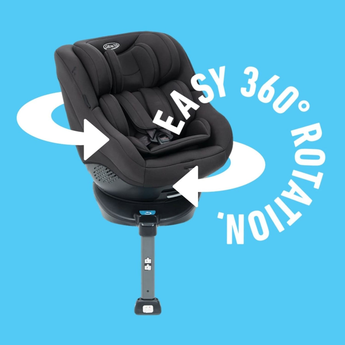 Graco Turn2Me R44 Group 0+/1 360° Rotating ISOFIX Car Seat - Black, product image 2