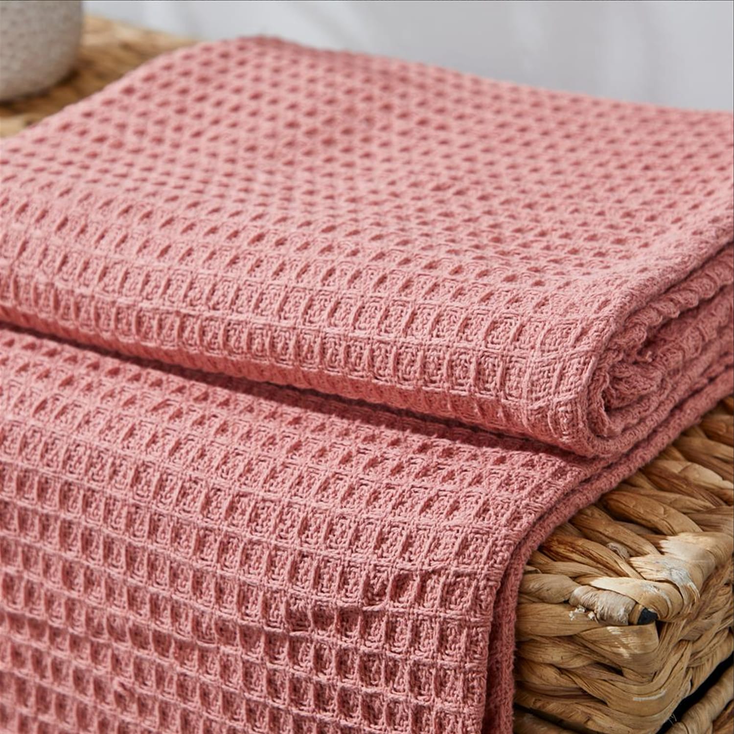 Escapism Organic Cotton Waffle Throw, product image 5